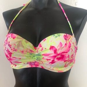 VS PINK 36C FLORAL BIKINI TOP